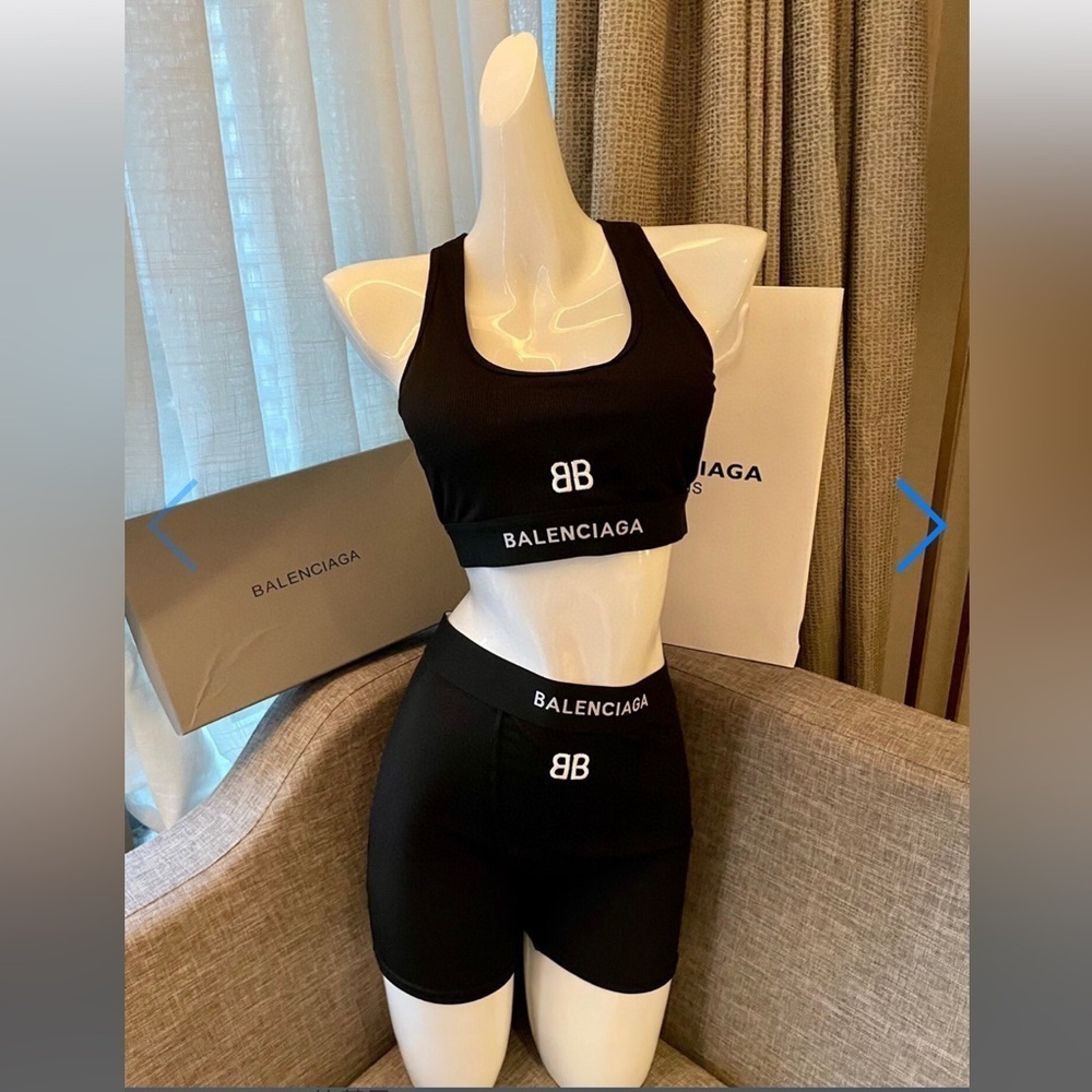 BB Cotton Ribbed Jersey Racerback Set - Picture 7 of 14